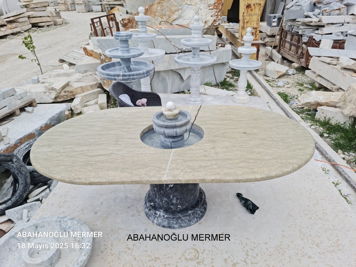 mermer yemek masa, sofra taşı, mutfak masa, yemek masası, mermer salon masa, salon masa, orta masa, bahçe masa, sehpa, orta sehpa, sofra, 7